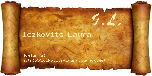 Iczkovits Laura névjegykártya