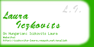 laura iczkovits business card